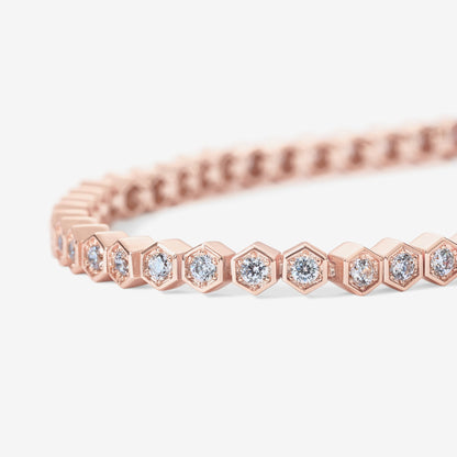 Honeycomb Tennis Bracelet