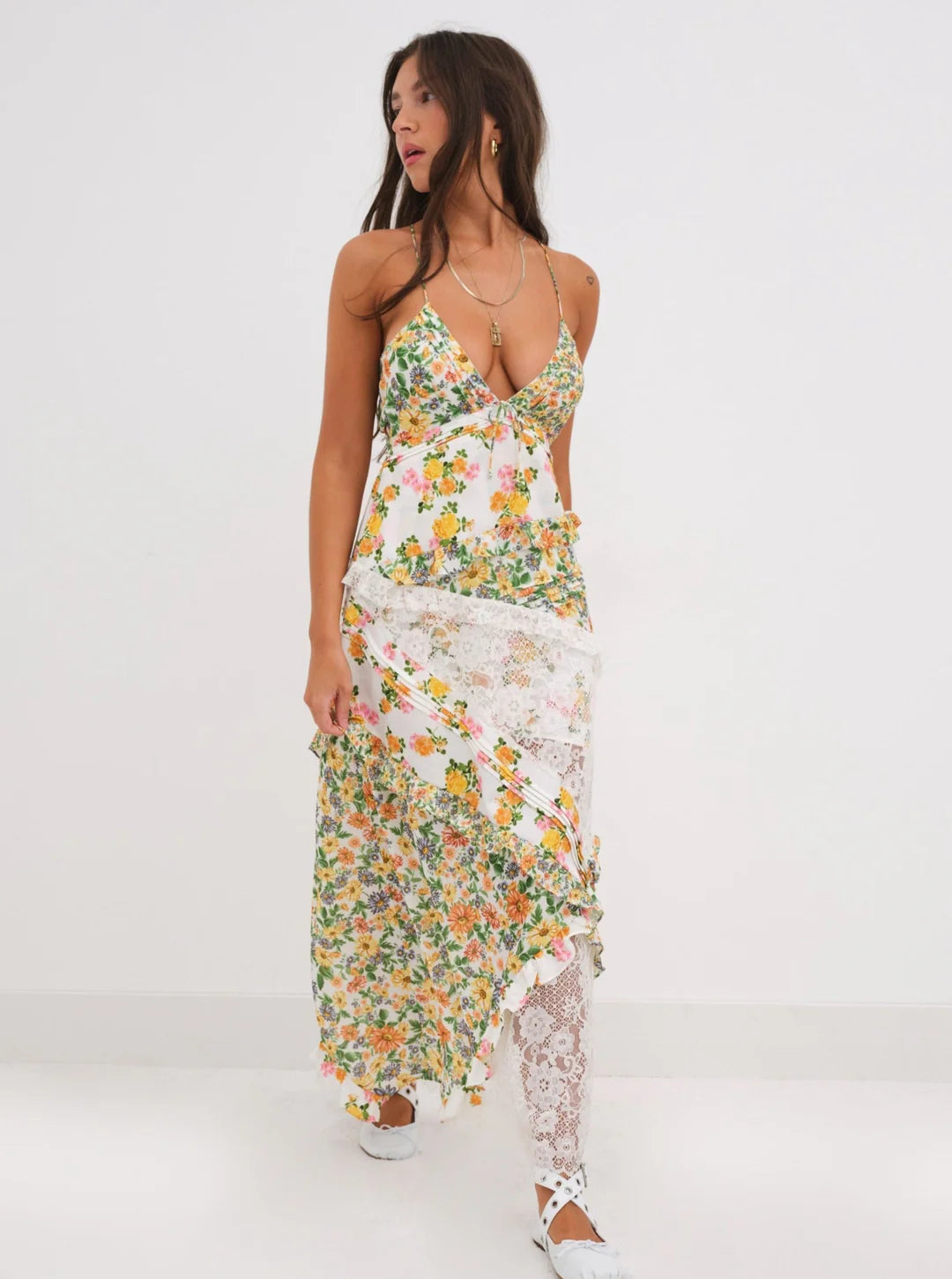 Best Revenge® Blue Rosalyn Maxi Dress