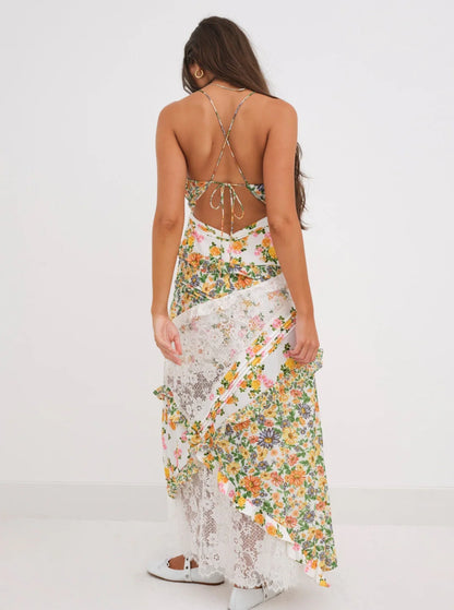 Best Revenge® Blue Rosalyn Maxi Dress