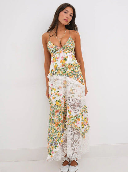 Best Revenge® Blue Rosalyn Maxi Dress