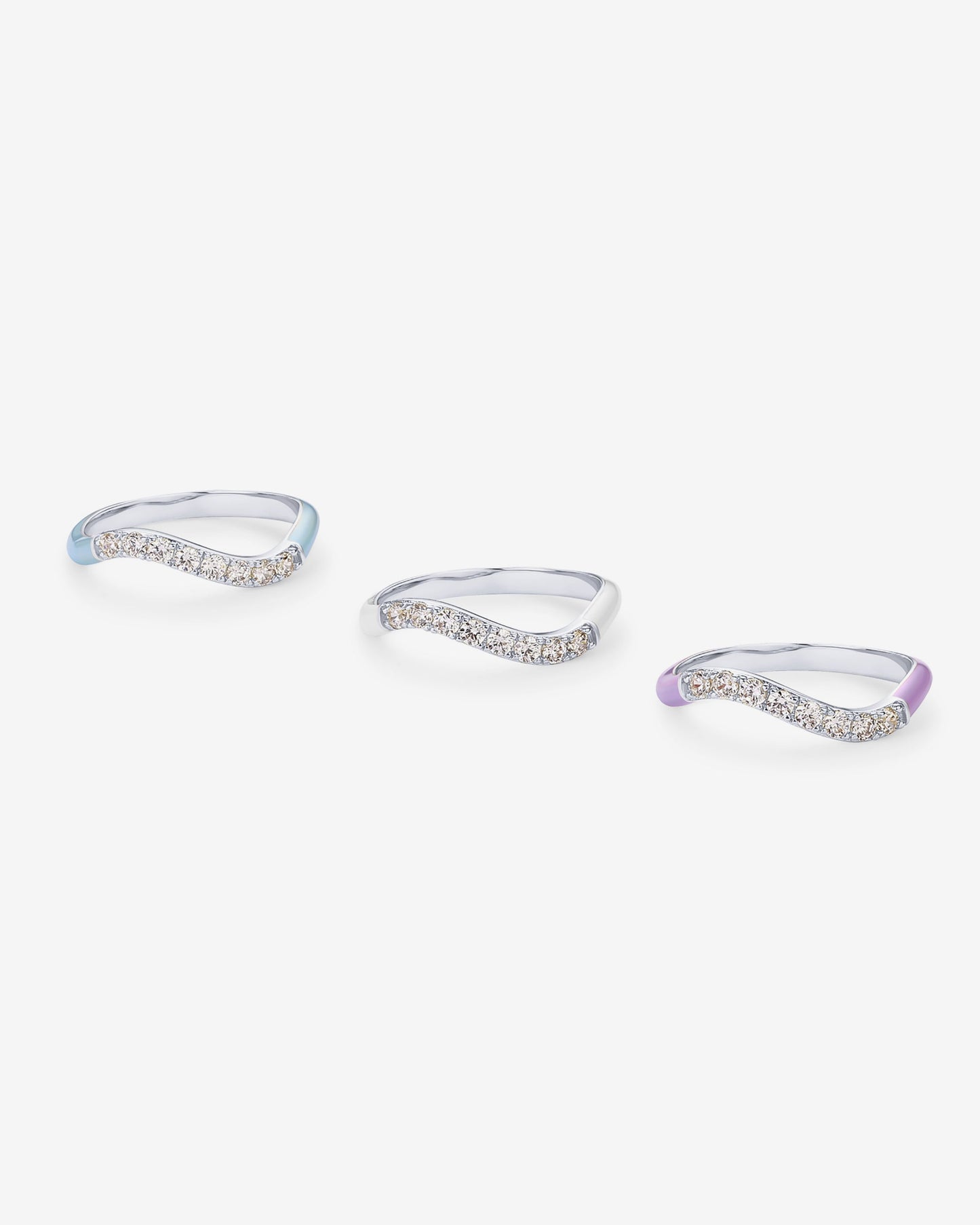 Azul Wavy Enamel Ring