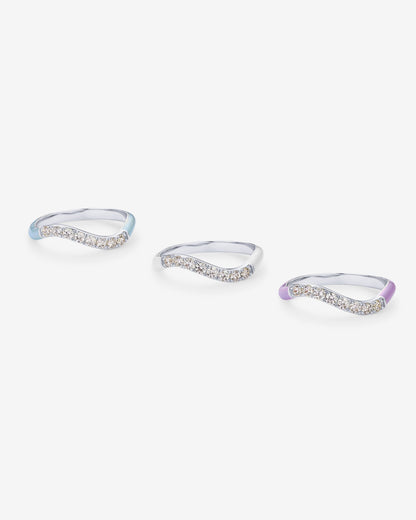 Azul Wavy Enamel Ring