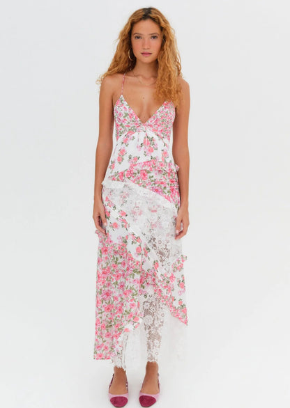 Best Revenge® Blue Rosalyn Maxi Dress