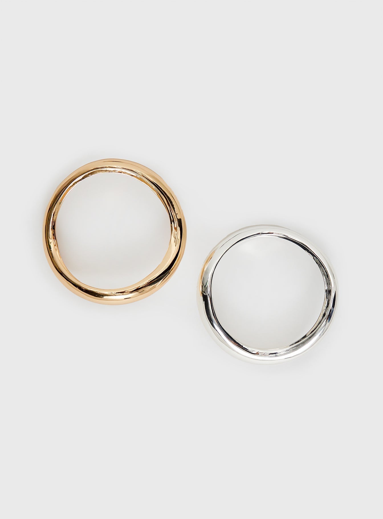 Softer Side Bangle Silver / Gold