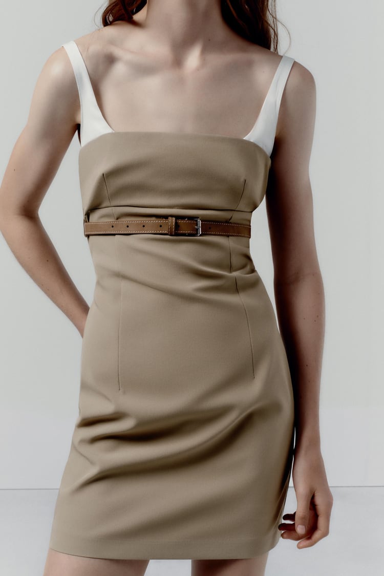 COMBINATION BELTED DRESS