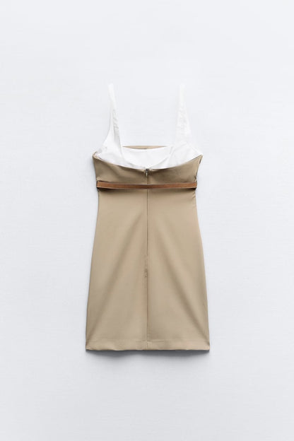 COMBINATION BELTED DRESS