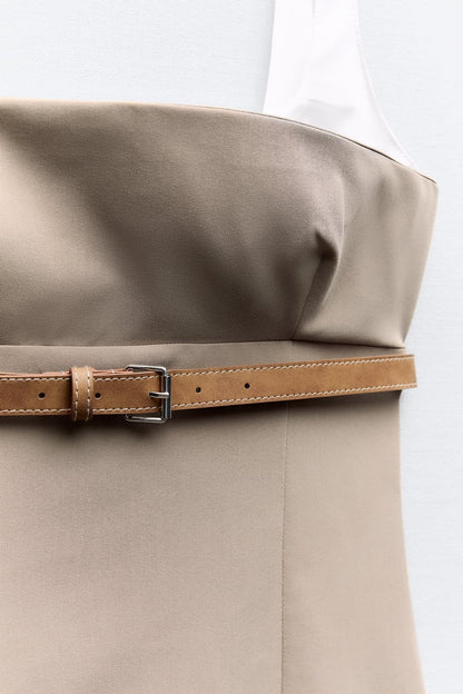COMBINATION BELTED DRESS