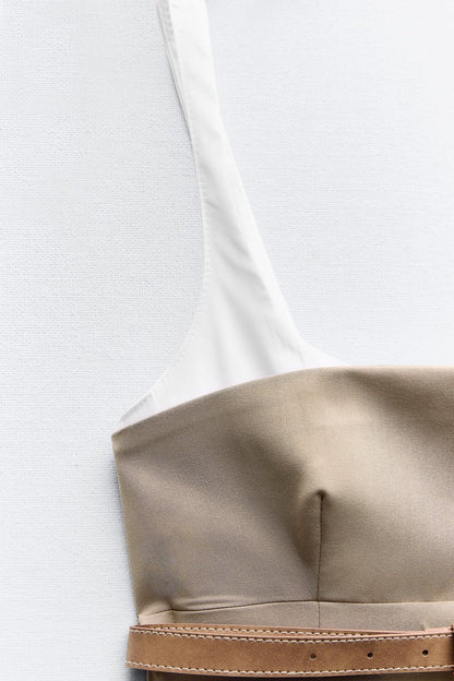 COMBINATION BELTED DRESS