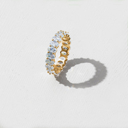Vermeil Oval Eternity Band