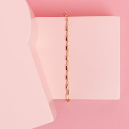 Vermeil Paperclip Chain Bracelet