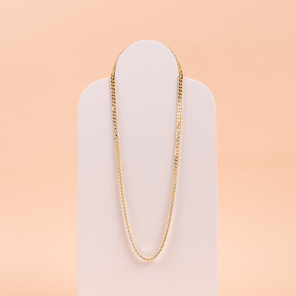 Vermeil Curb Chain Adjustable Necklace