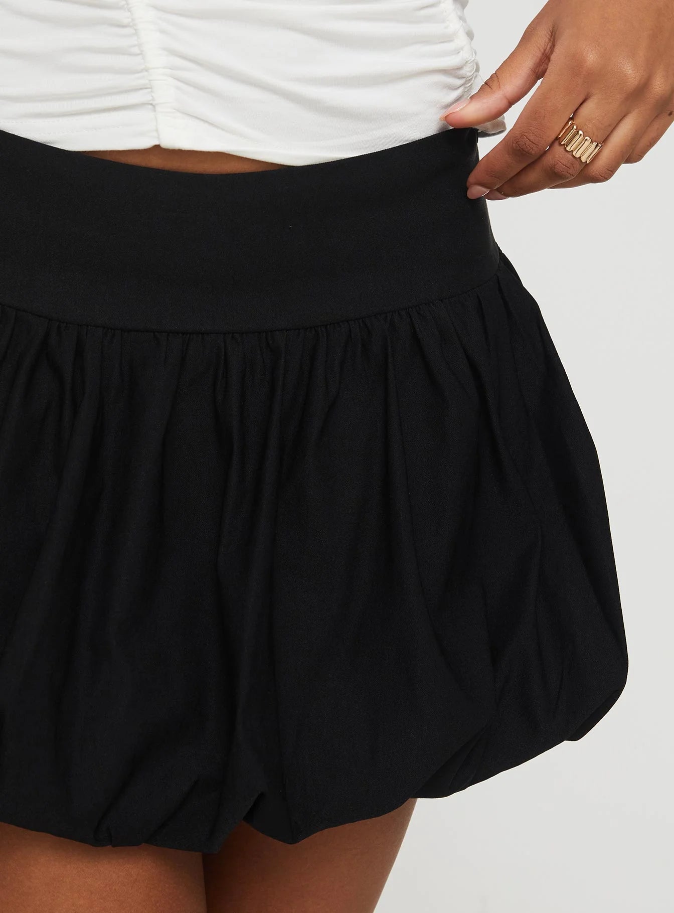 BEST REVENGE® PLEATED BUBBLE MINI SKIRT