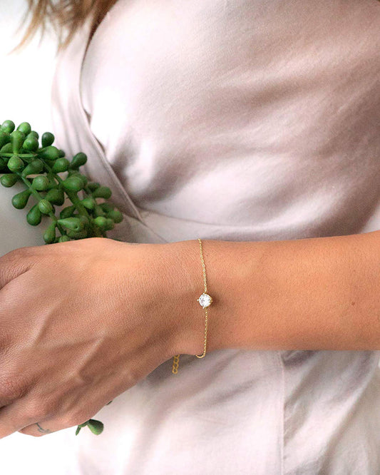 Vermeil Solitaire Bracelet