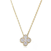 Diamond Single Clover Necklace