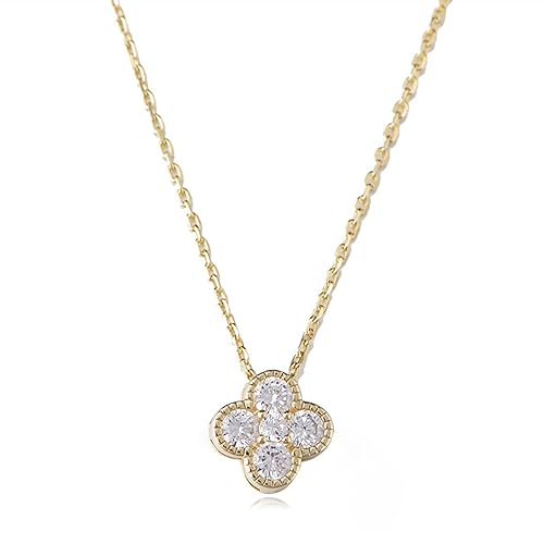 Diamond Single Clover Necklace