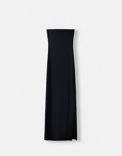 Bandeau neckline midi dress