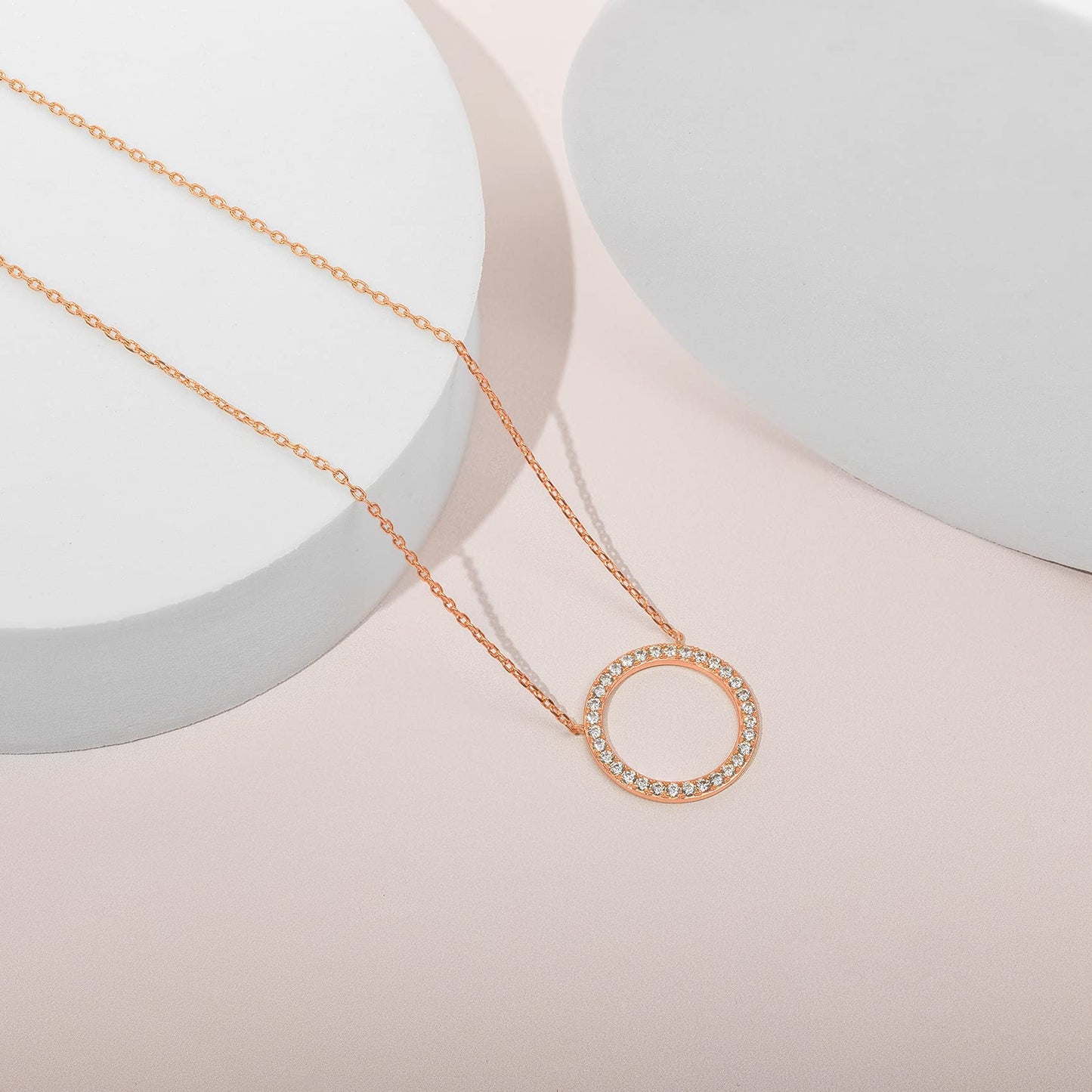 Open Circle Pendant Necklace