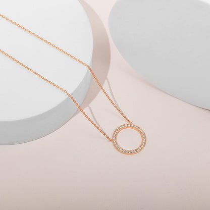 Open Circle Pendant Necklace