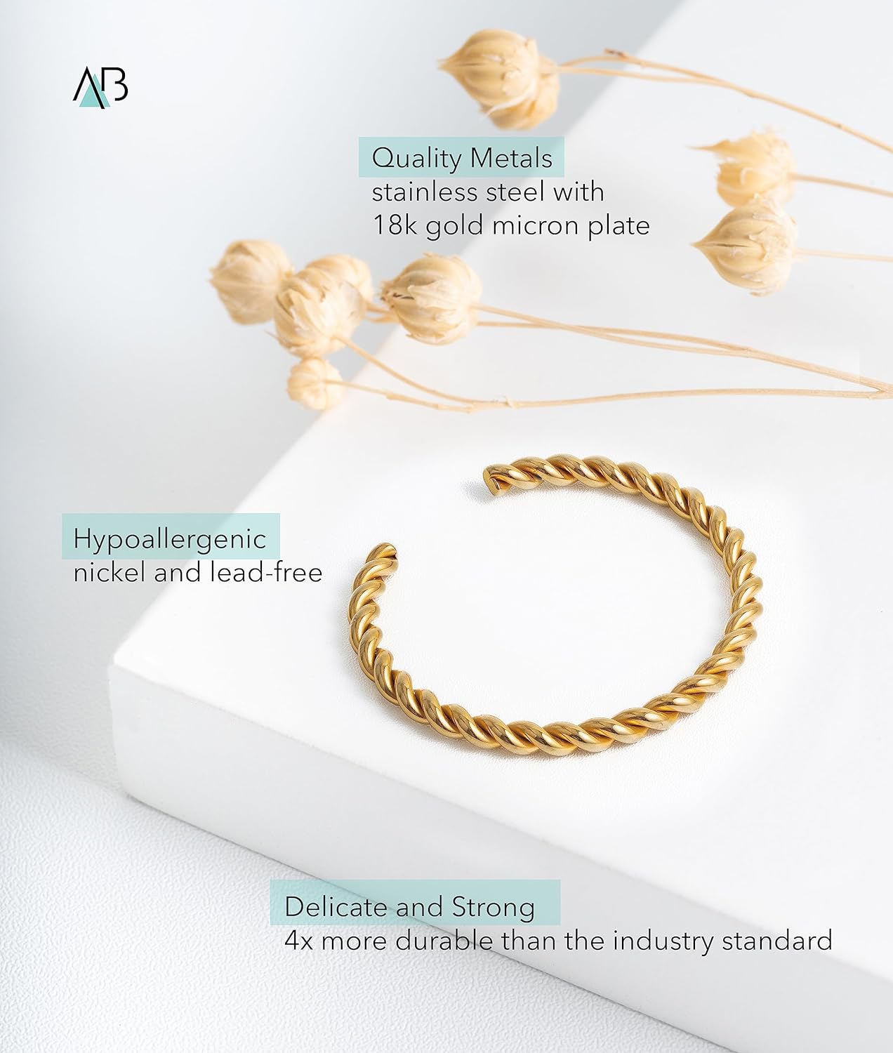 Knot Bracelet 18K Gold Plated