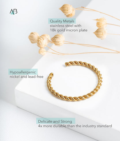 Knot Bracelet 18K Gold Plated