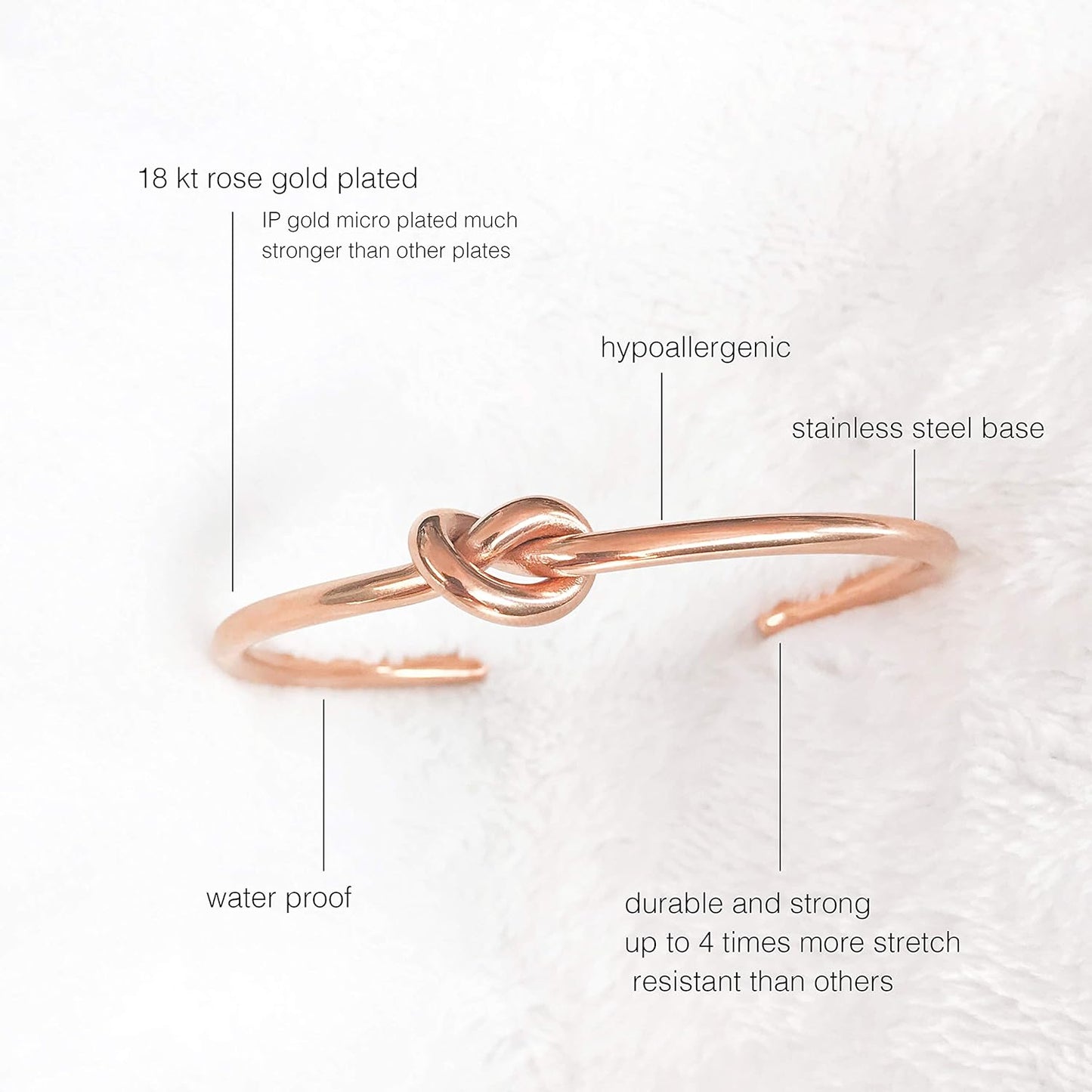 Knot Bracelet 18K Gold Plated
