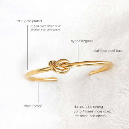 Knot Bracelet 18K Gold Plated