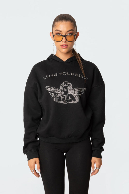 Angie Rhinstone Hoodie