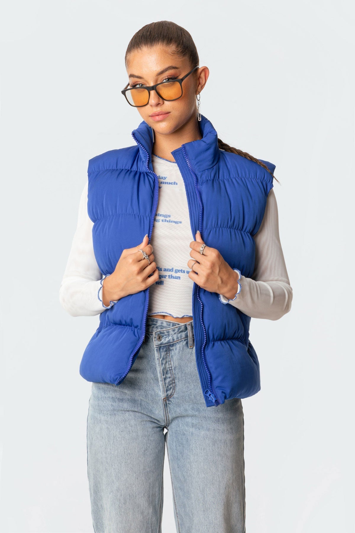 Bomber Puffer Vest