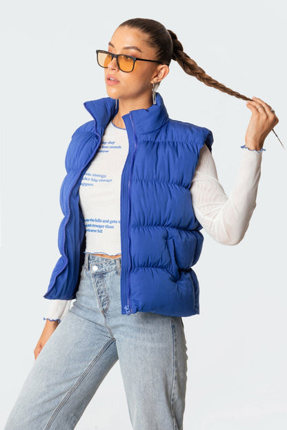 Bomber Puffer Vest