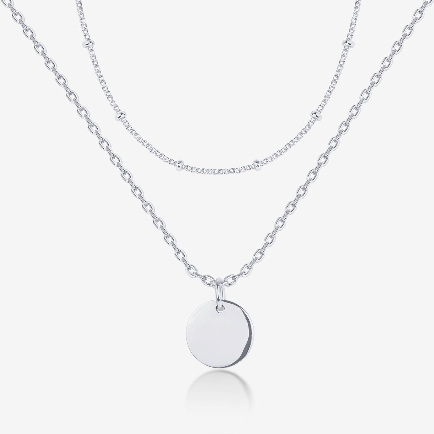 Disc Pendant Necklace