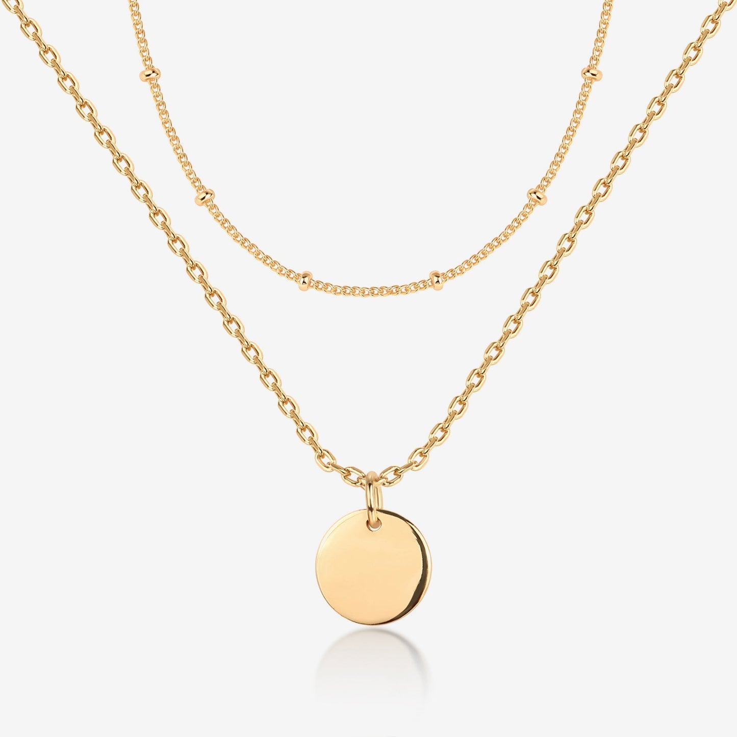 Disc Pendant Necklace