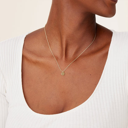 Disc Pendant Necklace