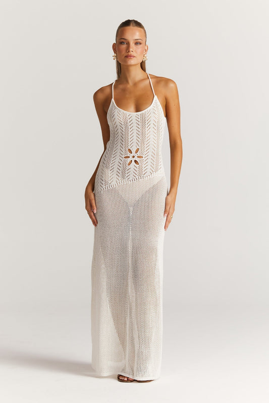 The Dahlia Spring Dress White
