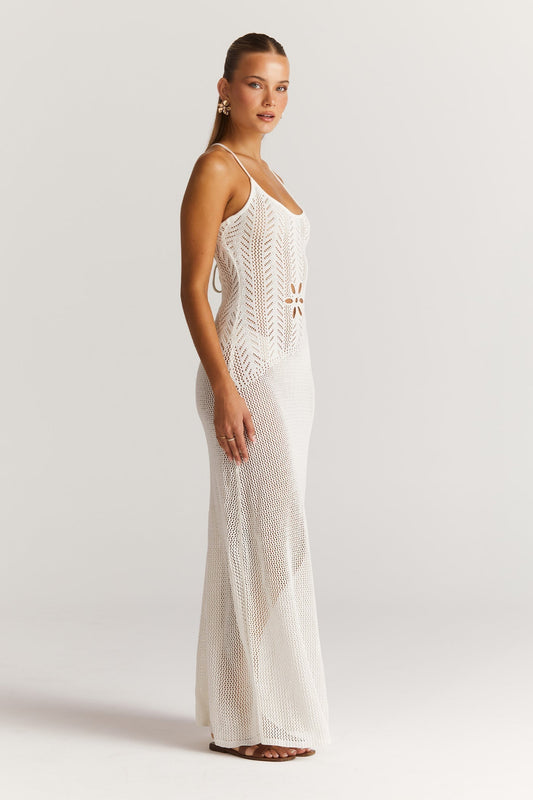 The Dahlia Spring Dress White