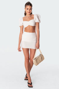 Romy Linen Mini Skirt