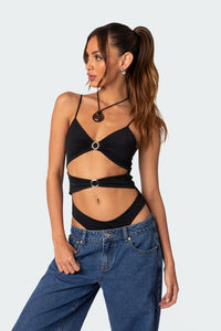Amethyst Cut Out Bodysuit