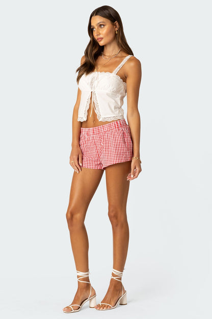 Gingham Boxer Shorts