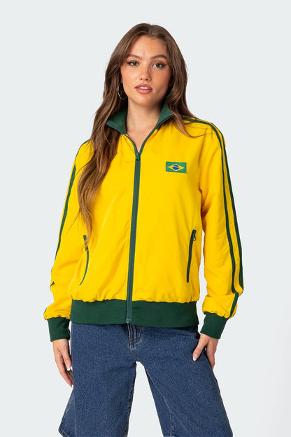 Brasil Oversized Track Jacket