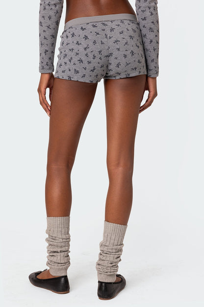 Lavender Waffle Shorts