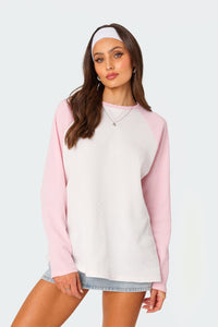 Me Time Oversized Waffle Top