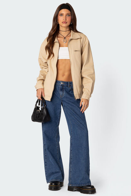 Canvas Oversized Utility Jacket