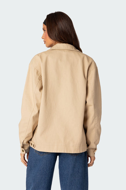 Canvas Oversized Utility Jacket