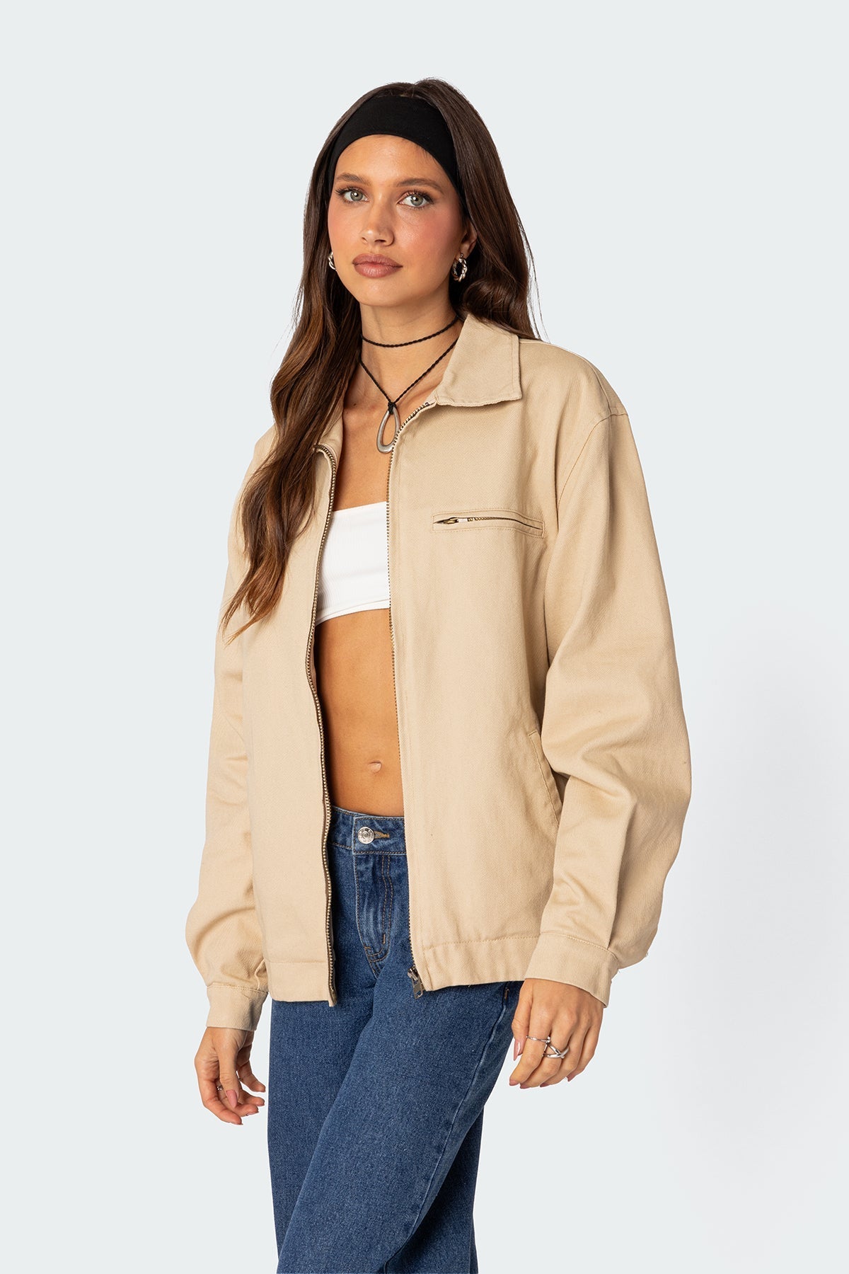 Canvas Oversized Utility Jacket