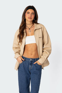 Canvas Oversized Utility Jacket