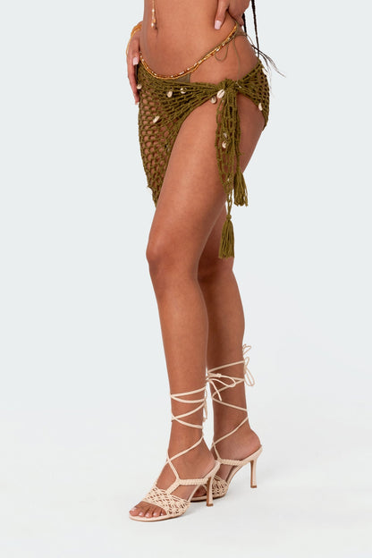 Seashell Crochet Sarong