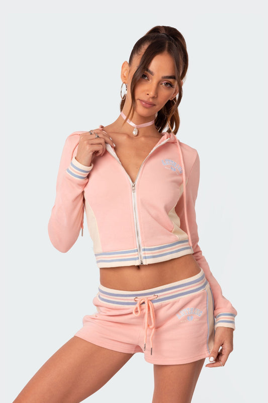 Sporty Zip Up Hoodie