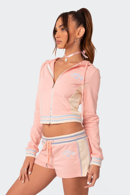 Sporty Zip Up Hoodie