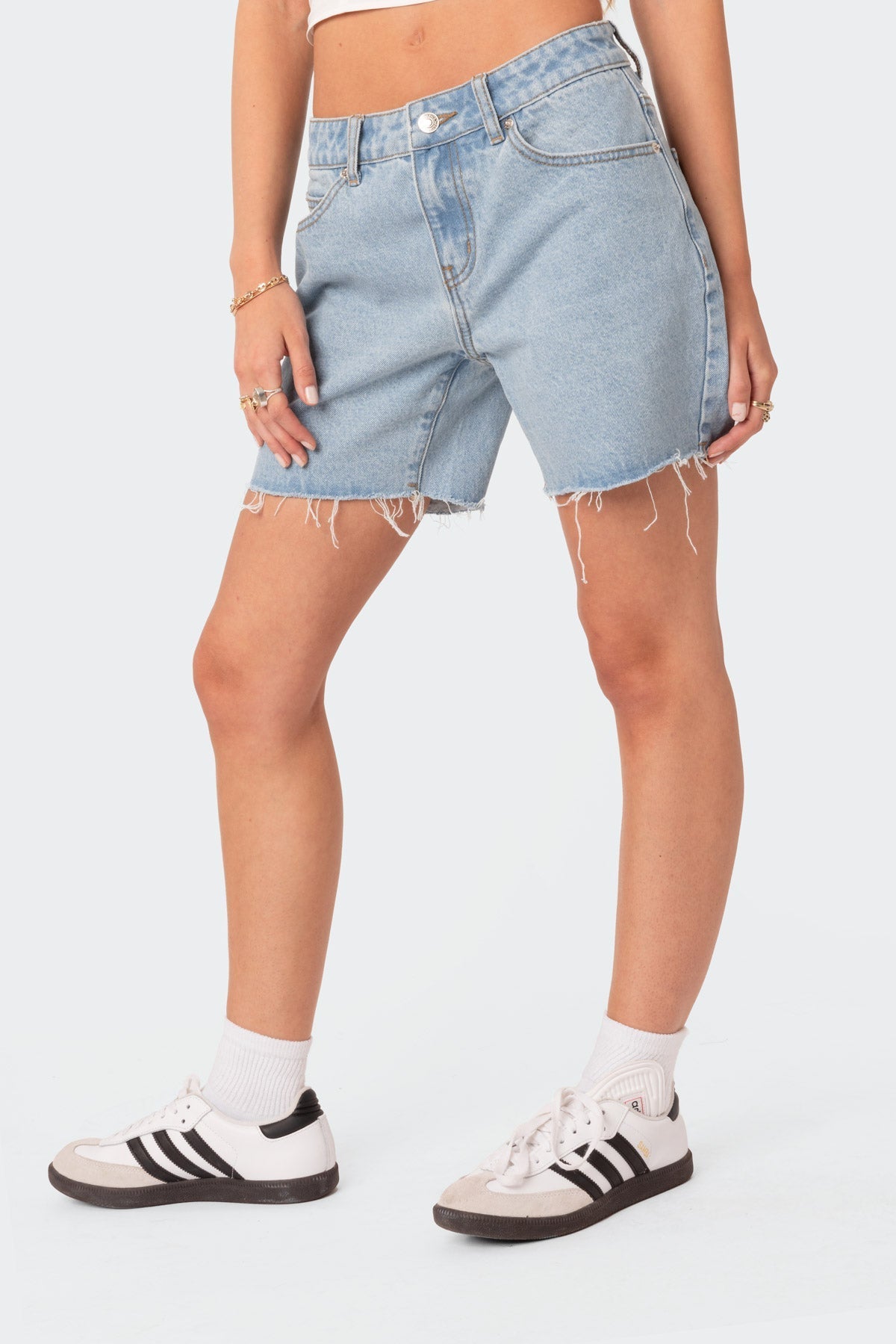Tomboy Low Rise Denim Shorts