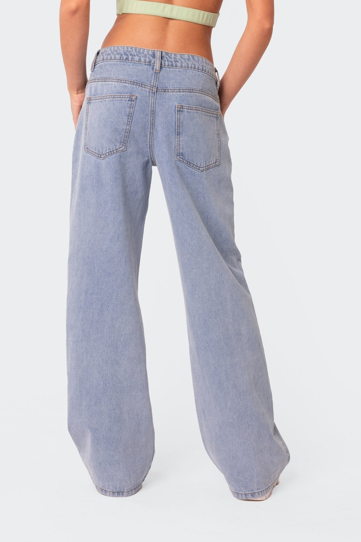 Raelynn Washed Low Rise Jeans
