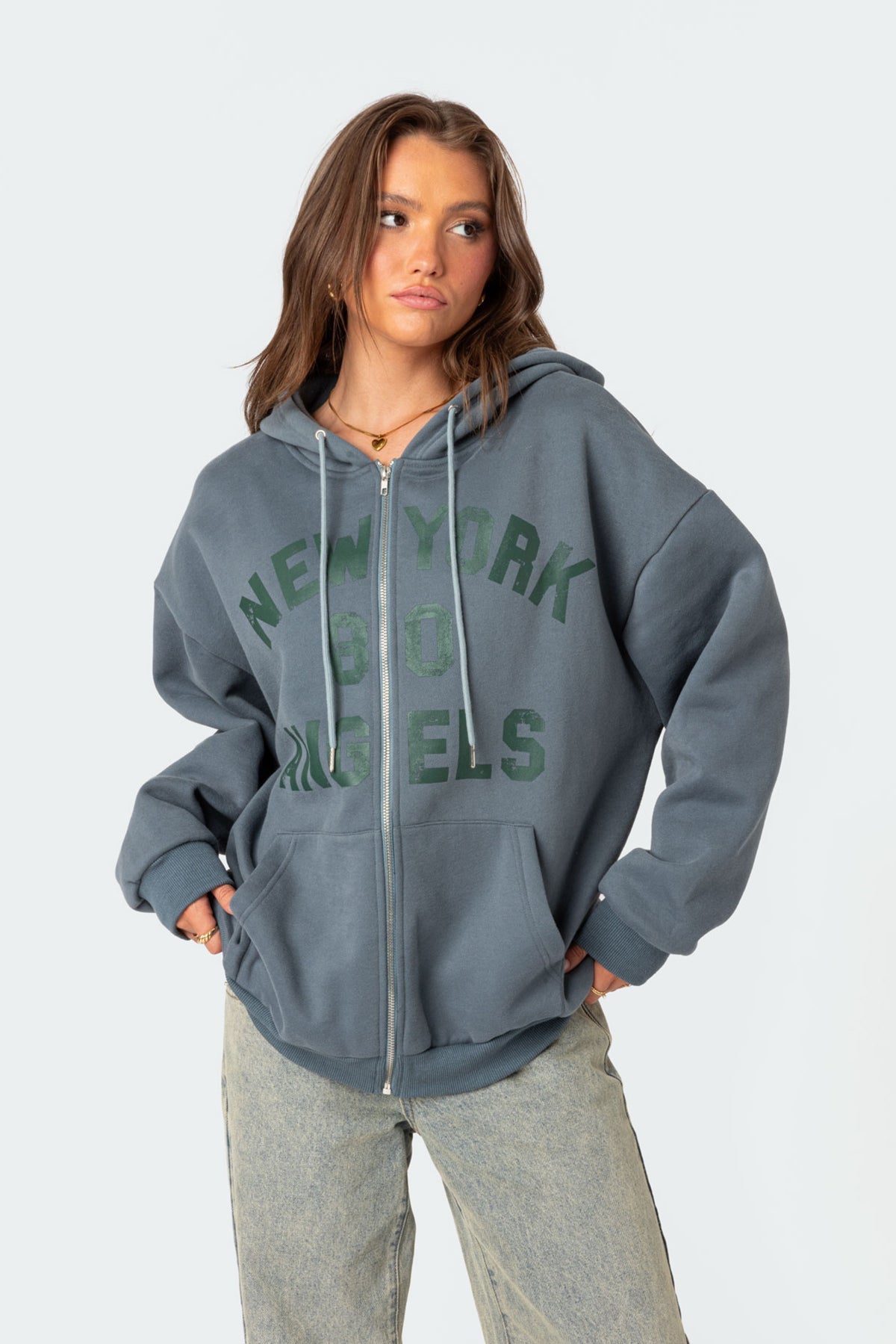 New York Angels Oversized Hoodie